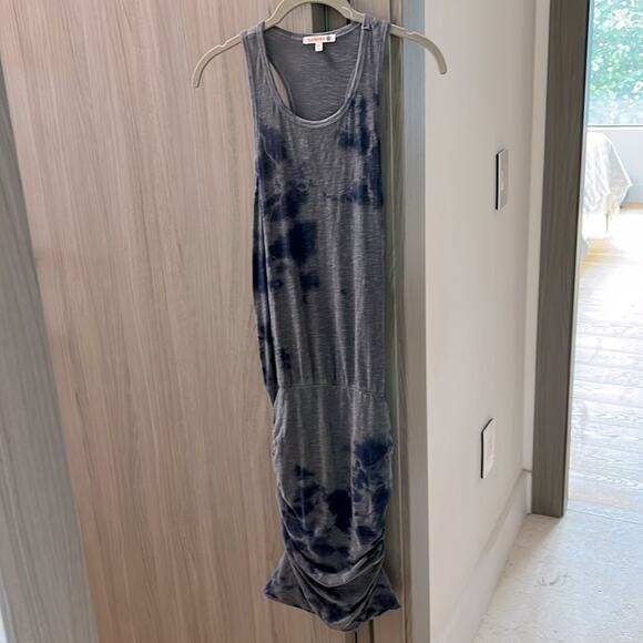 NEW! $148 ANTHROPOLOGIE SUNDRY Anthropologie tank mini dress side ruched 1 / S - Picture 3 of 13